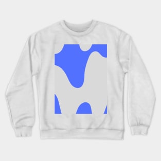 Abstract blue and gray swirl pattern Crewneck Sweatshirt